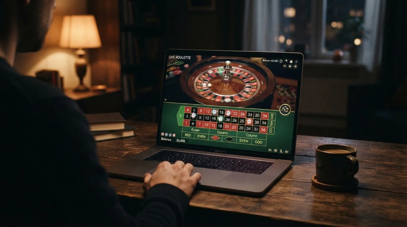 Tavolo da roulette live sulla piattaforma online del Casinò di Sanremo