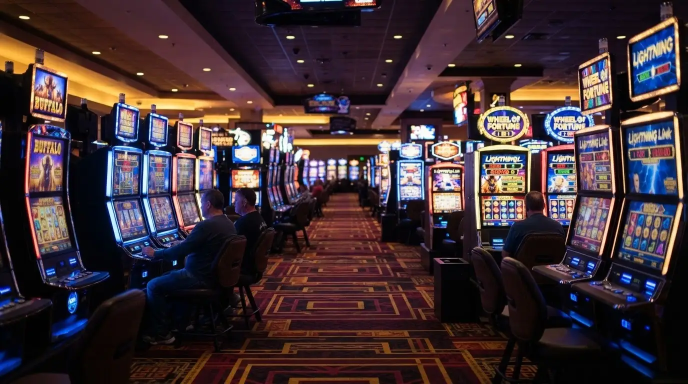 La sala slot machine del Casinò di Sanremo con oltre 479 macchine